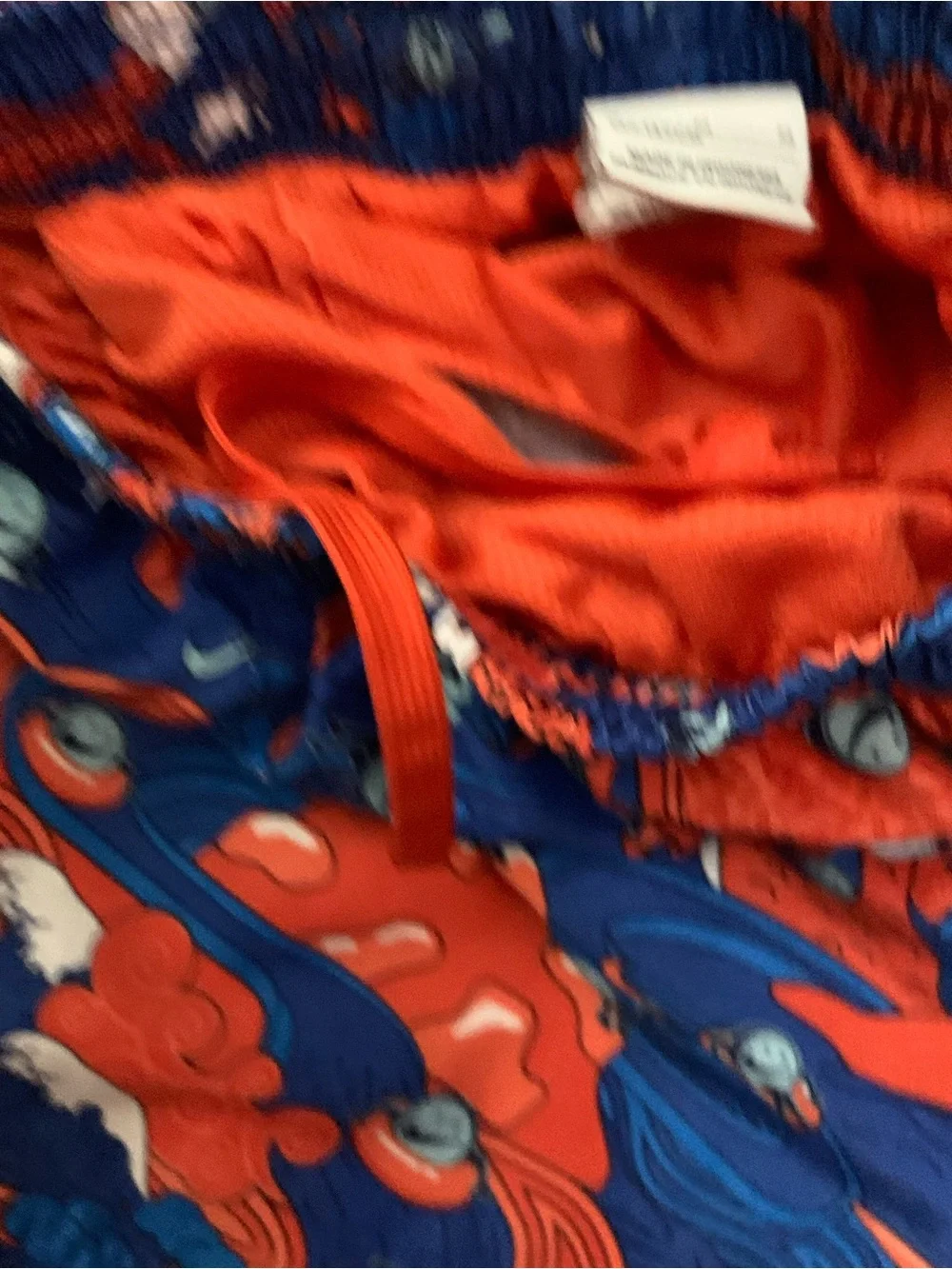 Nike Kids' Blue & Orange Swim Shorts